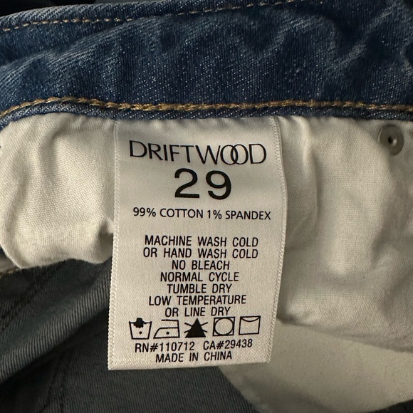 DRIFTWOOD Candace Crop Straight Blue Satin Stripe - Picture 8 of 10